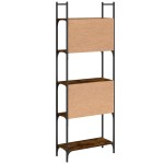 vidaXL Bibliotecă 5 niveluri, stejar fumuriu, 60,5x24x166,5 cm vidaXL Bibliotecă 5 niveluri, stejar fumuriu, 60,5x24x166,5 cm