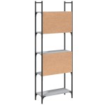 vidaXL Bibliotecă 5 niveluri, gri sonoma, 60,5x24x166,5 cm vidaXL Bibliotecă 5 niveluri, gri sonoma, 60,5x24x166,5 cm
