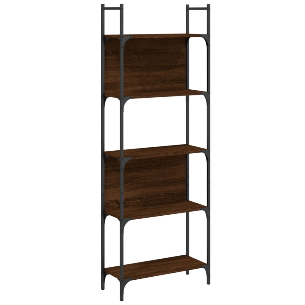 vidaXL Bibliotecă 5 niveluri, stejar maro, 60,5x24x166,5 cm