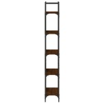vidaXL Bibliotecă 5 niveluri, stejar maro, 60,5x24x166,5 cm vidaXL Bibliotecă 5 niveluri, stejar maro, 60,5x24x166,5 cm