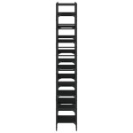 vidaXL Bibliotecă, negru, 127,5x28,5x172,5 cm, lemn prelucrat vidaXL Bibliotecă, negru, 127,5x28,5x172,5 cm, lemn prelucrat
