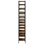 vidaXL Bibliotecă, stejar fumuriu, 127,5x28,5x172,5 cm, lemn prelucrat vidaXL Bibliotecă, stejar fumuriu, 127,5x28,5x172,5 cm, lemn prelucrat
