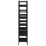 vidaXL Bibliotecă, negru, 160x28,5x136,5 cm, lemn prelucrat vidaXL Bibliotecă, negru, 160x28,5x136,5 cm, lemn prelucrat