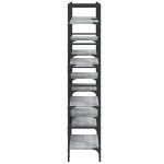 vidaXL Bibliotecă, gri sonoma, 160x28,5x136,5 cm, lemn prelucrat vidaXL Bibliotecă, gri sonoma, 160x28,5x136,5 cm, lemn prelucrat
