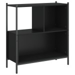 vidaXL Bibliotecă, negru, 72x28x77,5 cm, lemn prelucrat vidaXL Bibliotecă, negru, 72x28x77,5 cm, lemn prelucrat