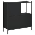 vidaXL Bibliotecă, negru, 72x28x77,5 cm, lemn prelucrat vidaXL Bibliotecă, negru, 72x28x77,5 cm, lemn prelucrat