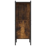 vidaXL Bibliotecă, stejar fumuriu, 72x28x77,5 cm, lemn prelucrat vidaXL Bibliotecă, stejar fumuriu, 72x28x77,5 cm, lemn prelucrat