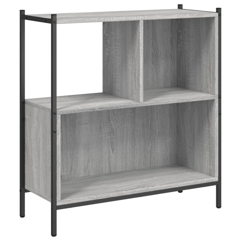 vidaXL Bibliotecă, gri sonoma, 72x28x77,5 cm, lemn prelucrat