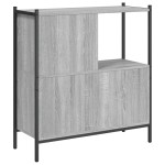vidaXL Bibliotecă, gri sonoma, 72x28x77,5 cm, lemn prelucrat vidaXL Bibliotecă, gri sonoma, 72x28x77,5 cm, lemn prelucrat