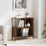 vidaXL Bibliotecă, stejar maro, 72x28x77,5 cm, lemn prelucrat vidaXL Bibliotecă, stejar maro, 72x28x77,5 cm, lemn prelucrat