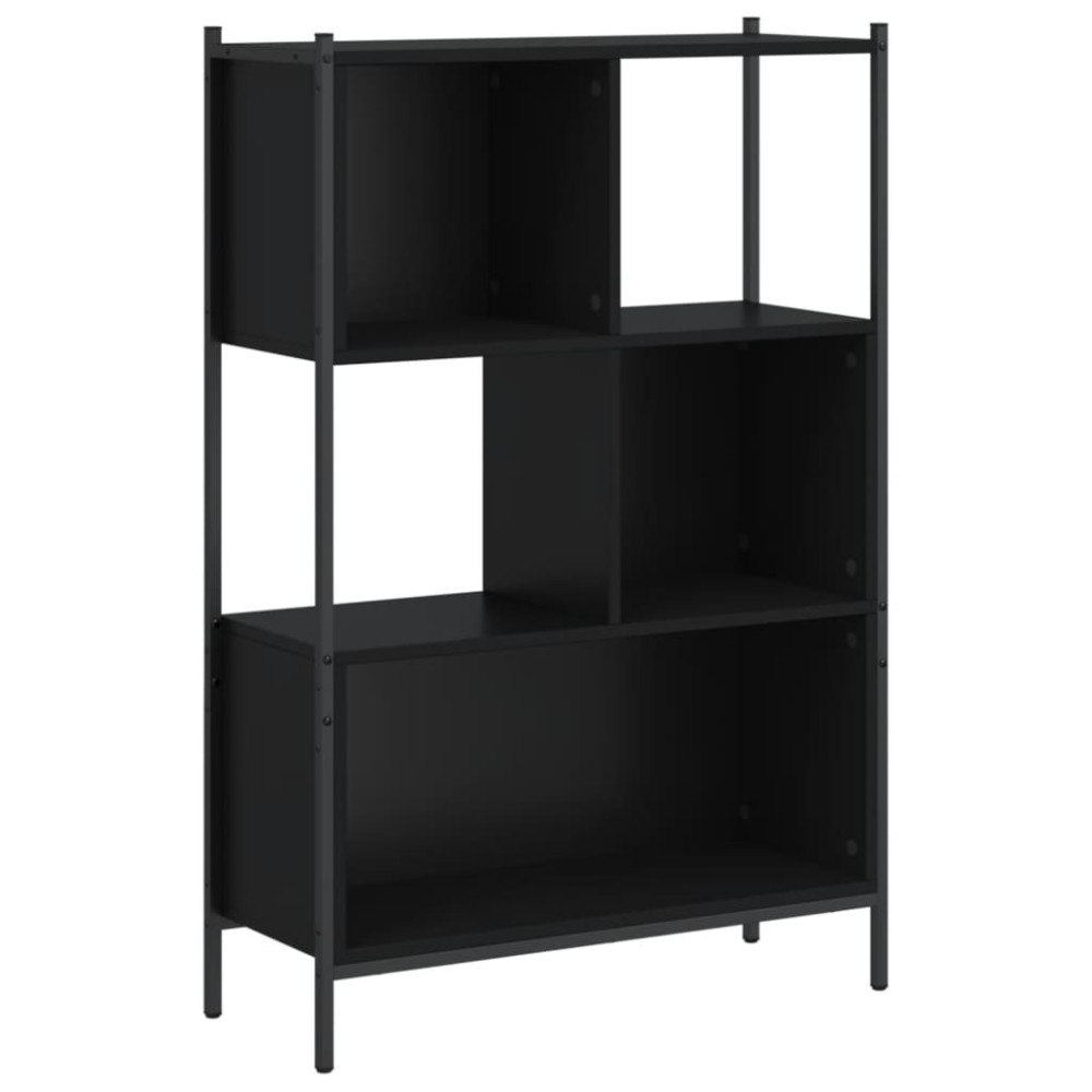 vidaXL Bibliotecă, negru, 72x28x109 cm, lemn prelucrat