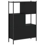 vidaXL Bibliotecă, negru, 72x28x109 cm, lemn prelucrat vidaXL Bibliotecă, negru, 72x28x109 cm, lemn prelucrat
