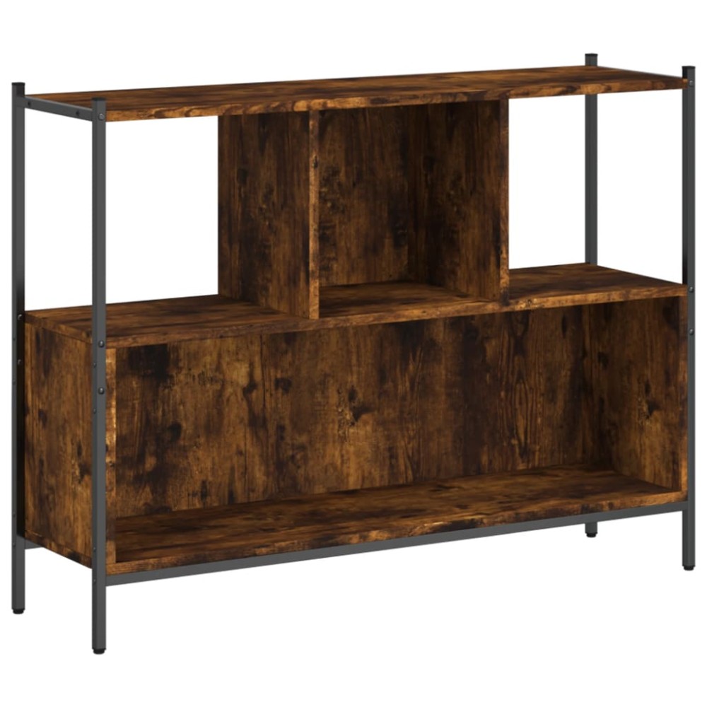 vidaXL Bibliotecă, stejar fumuriu, 102x28x77,5 cm, lemn prelucrat