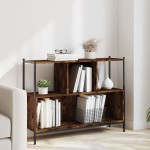 vidaXL Bibliotecă, stejar fumuriu, 102x28x77,5 cm, lemn prelucrat vidaXL Bibliotecă, stejar fumuriu, 102x28x77,5 cm, lemn prelucrat