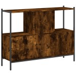 vidaXL Bibliotecă, stejar fumuriu, 102x28x77,5 cm, lemn prelucrat vidaXL Bibliotecă, stejar fumuriu, 102x28x77,5 cm, lemn prelucrat