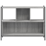 vidaXL Bibliotecă, gri sonoma, 102x28x77,5 cm, lemn prelucrat vidaXL Bibliotecă, gri sonoma, 102x28x77,5 cm, lemn prelucrat