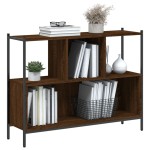 vidaXL Bibliotecă, stejar maro, 102x28x77,5 cm, lemn prelucrat