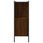 vidaXL Bibliotecă, stejar maro, 102x28x77,5 cm, lemn prelucrat
