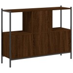 vidaXL Bibliotecă, stejar maro, 102x28x77,5 cm, lemn prelucrat