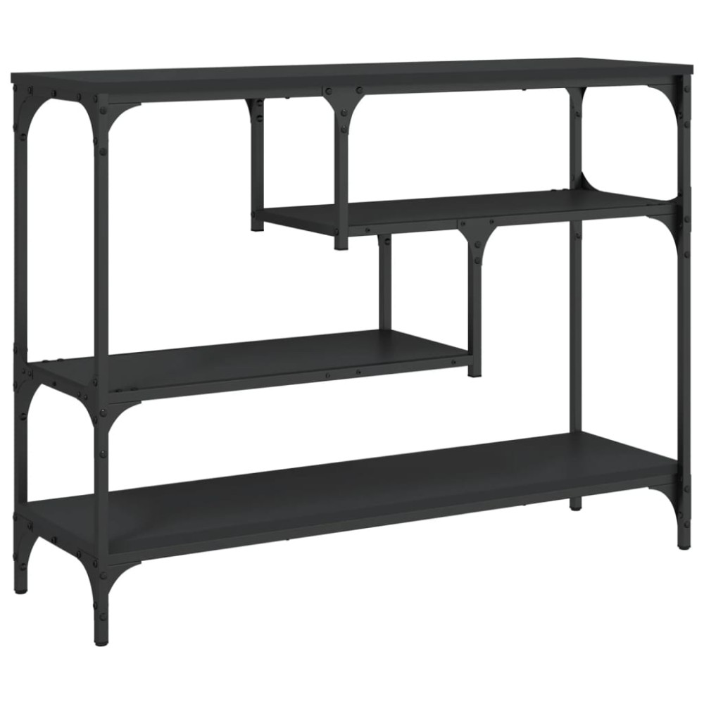 vidaXL Măsuță consolă, negru, 100x30x75 cm, lemn compozit