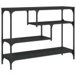 vidaXL Măsuță consolă, negru, 100x30x75 cm, lemn compozit vidaXL Măsuță consolă, negru, 100x30x75 cm, lemn compozit