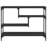 vidaXL Măsuță consolă, negru, 100x30x75 cm, lemn compozit vidaXL Măsuță consolă, negru, 100x30x75 cm, lemn compozit
