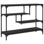 vidaXL Măsuță consolă, negru, 100x30x75 cm, lemn compozit vidaXL Măsuță consolă, negru, 100x30x75 cm, lemn compozit