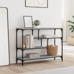vidaXL Măsuță consolă, gri sonoma, 100x30x75 cm, lemn prelucrat vidaXL Măsuță consolă, gri sonoma, 100x30x75 cm, lemn prelucrat