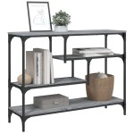 vidaXL Măsuță consolă, gri sonoma, 100x30x75 cm, lemn prelucrat vidaXL Măsuță consolă, gri sonoma, 100x30x75 cm, lemn prelucrat