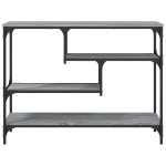 vidaXL Măsuță consolă, gri sonoma, 100x30x75 cm, lemn prelucrat vidaXL Măsuță consolă, gri sonoma, 100x30x75 cm, lemn prelucrat