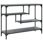 vidaXL Măsuță consolă, gri sonoma, 100x30x75 cm, lemn prelucrat vidaXL Măsuță consolă, gri sonoma, 100x30x75 cm, lemn prelucrat