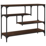 vidaXL Măsuță consolă, stejar maro, 100x30x75 cm, lemn prelucrat vidaXL Măsuță consolă, stejar maro, 100x30x75 cm, lemn prelucrat