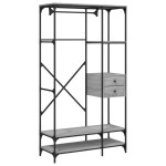 vidaXL Șifonier cu sertare, gri sonoma, 100x40x180 cm, lemn prelucrat vidaXL Șifonier cu sertare, gri sonoma, 100x40x180 cm, lemn prelucrat