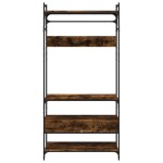 vidaXL Șifonier cu sertare stejar fumuriu 89x39x184,5 cm lemn compozit vidaXL Șifonier cu sertare stejar fumuriu 89x39x184,5 cm lemn compozit