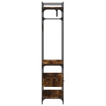 vidaXL Șifonier cu sertare stejar fumuriu 89x39x184,5 cm lemn compozit vidaXL Șifonier cu sertare stejar fumuriu 89x39x184,5 cm lemn compozit