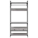 vidaXL Șifonier cu sertare, gri sonoma, 89x39x184,5 cm, lemn compozit vidaXL Șifonier cu sertare, gri sonoma, 89x39x184,5 cm, lemn compozit