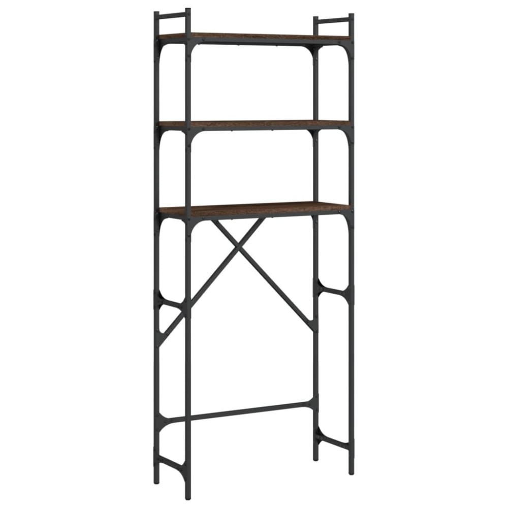 vidaXL Dulap mașină de spălat, stejar maro, 67x25x163cm lemn prelucrat