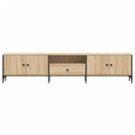 vidaXL Comodă TV cu sertar, stejar sonoma, 200x25x44 cm lemn prelucrat vidaXL Comodă TV cu sertar, stejar sonoma, 200x25x44 cm lemn prelucrat