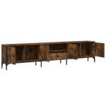 vidaXL Comodă TV cu sertar, stejar fumuriu 200x25x44 cm lemn prelucrat vidaXL Comodă TV cu sertar, stejar fumuriu 200x25x44 cm lemn prelucrat