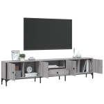 vidaXL Comodă TV cu sertar, gri sonoma, 200x25x44 cm, lemn prelucrat vidaXL Comodă TV cu sertar, gri sonoma, 200x25x44 cm, lemn prelucrat