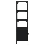 vidaXL Bibliotecă cu 3 niveluri, negru, 70x30x109,5 cm lemn prelucrat vidaXL Bibliotecă cu 3 niveluri, negru, 70x30x109,5 cm lemn prelucrat
