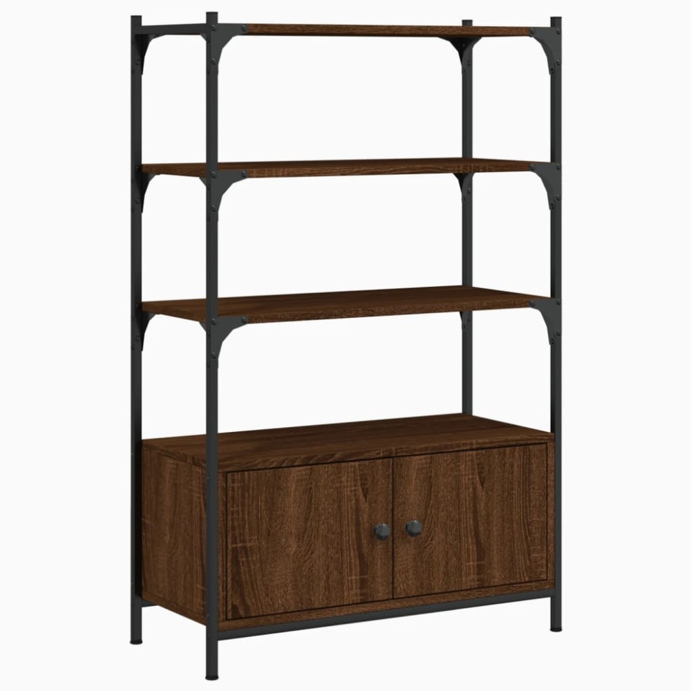 vidaXL Bibliotecă 3 niveluri stejar maro 70x30x109,5 cm lemn prelucrat