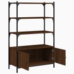 vidaXL Bibliotecă 3 niveluri stejar maro 70x30x109,5 cm lemn prelucrat vidaXL Bibliotecă 3 niveluri stejar maro 70x30x109,5 cm lemn prelucrat