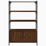 vidaXL Bibliotecă 3 niveluri stejar maro 70x30x109,5 cm lemn prelucrat vidaXL Bibliotecă 3 niveluri stejar maro 70x30x109,5 cm lemn prelucrat