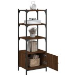 vidaXL Bibliotecă 3 niveluri stejar maro 41x30x109,5 cm lemn prelucrat vidaXL Bibliotecă 3 niveluri stejar maro 41x30x109,5 cm lemn prelucrat