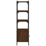 vidaXL Bibliotecă 3 niveluri stejar maro 41x30x109,5 cm lemn prelucrat vidaXL Bibliotecă 3 niveluri stejar maro 41x30x109,5 cm lemn prelucrat