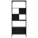 vidaXL Bibliotecă cu 5 niveluri, negru, 76x33x188,5 cm, lemn prelucrat vidaXL Bibliotecă cu 5 niveluri, negru, 76x33x188,5 cm, lemn prelucrat