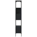 vidaXL Bibliotecă cu 5 niveluri, negru, 76x33x188,5 cm, lemn prelucrat vidaXL Bibliotecă cu 5 niveluri, negru, 76x33x188,5 cm, lemn prelucrat