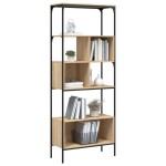 vidaXL Bibliotecă cu 5 niveluri, stejar sonoma, 76x33x188,5 cm, lemn vidaXL Bibliotecă cu 5 niveluri, stejar sonoma, 76x33x188,5 cm, lemn