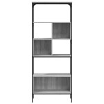 vidaXL Bibliotecă cu 5 niveluri gri sonoma 76x33x188,5cm lemn compozit vidaXL Bibliotecă cu 5 niveluri gri sonoma 76x33x188,5cm lemn compozit